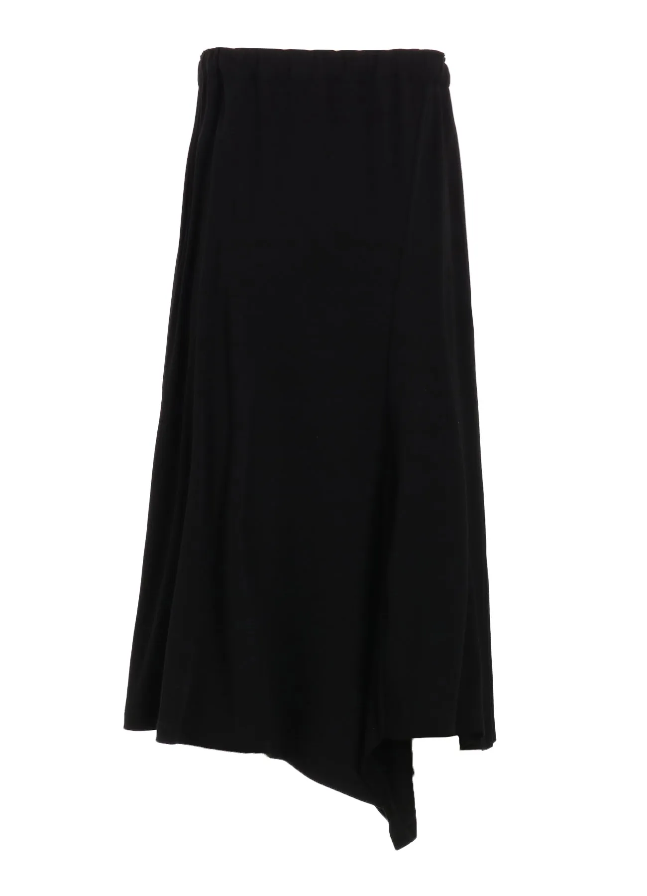60/-HARD TWISTED MILANO RIB FRONT BACK SLIT SKIRT sold by Yohji Yamamoto product image thumbnail 3