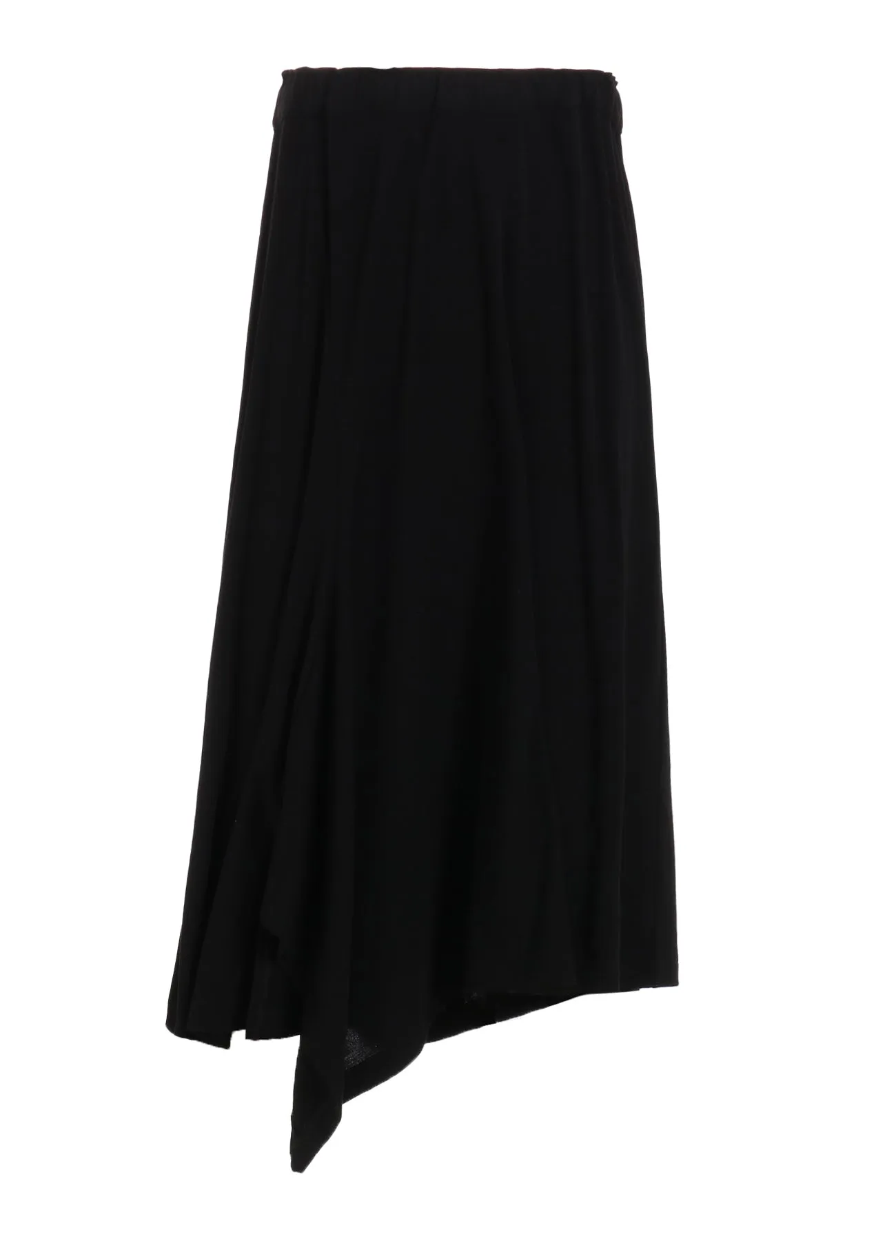 60/-HARD TWISTED MILANO RIB FRONT BACK SLIT SKIRT sold by Yohji Yamamoto product image thumbnail 2