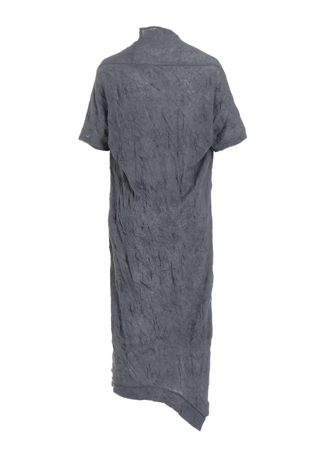 TUCK MILLING WRINKLE DRAPE DRESS sold by Yohji Yamamoto product image thumbnail 4