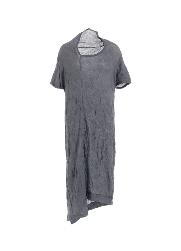TUCK MILLING WRINKLE DRAPE DRESS sold by Yohji Yamamoto