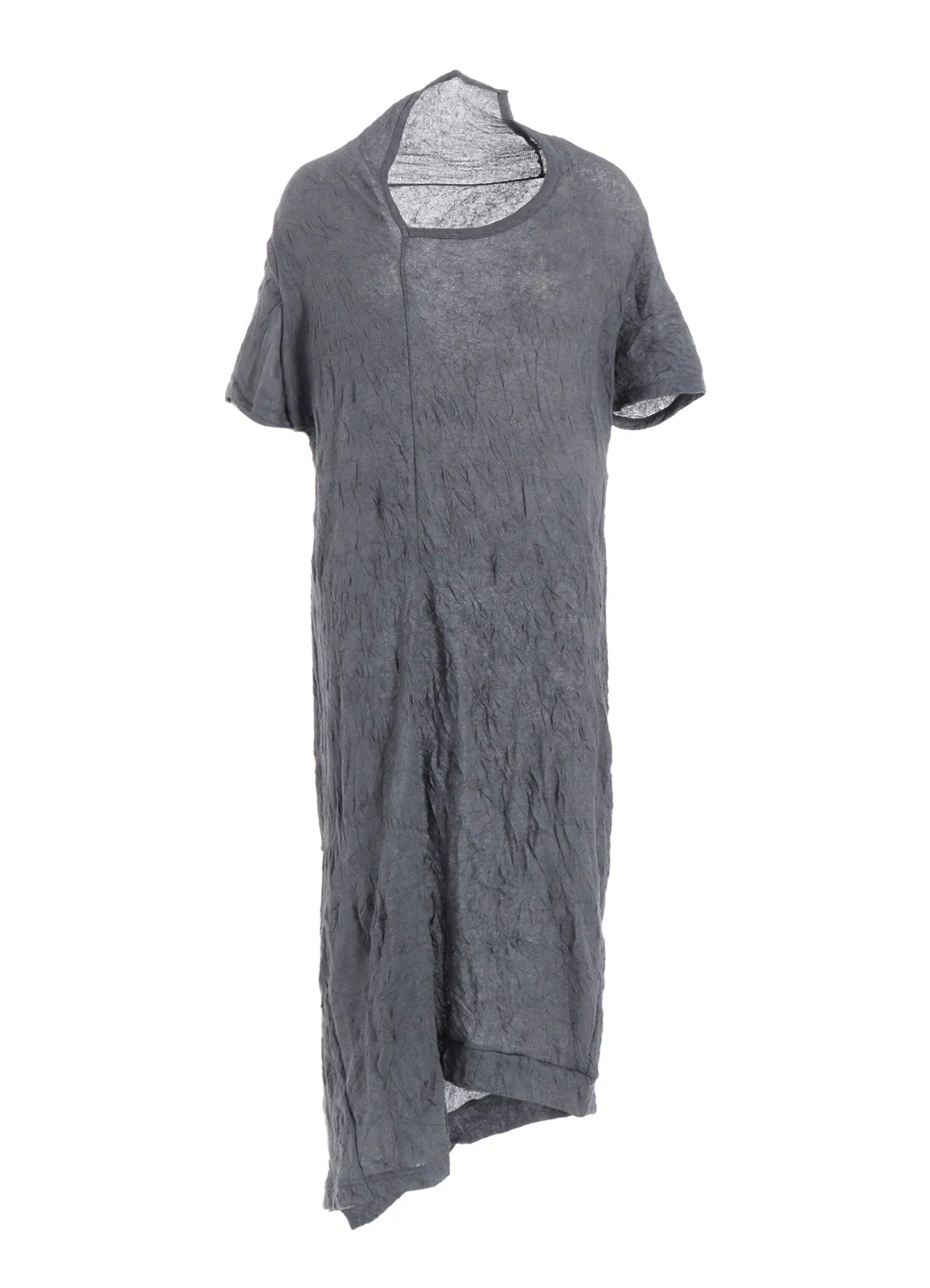 TUCK MILLING WRINKLE DRAPE DRESS sold by Yohji Yamamoto product image thumbnail 2