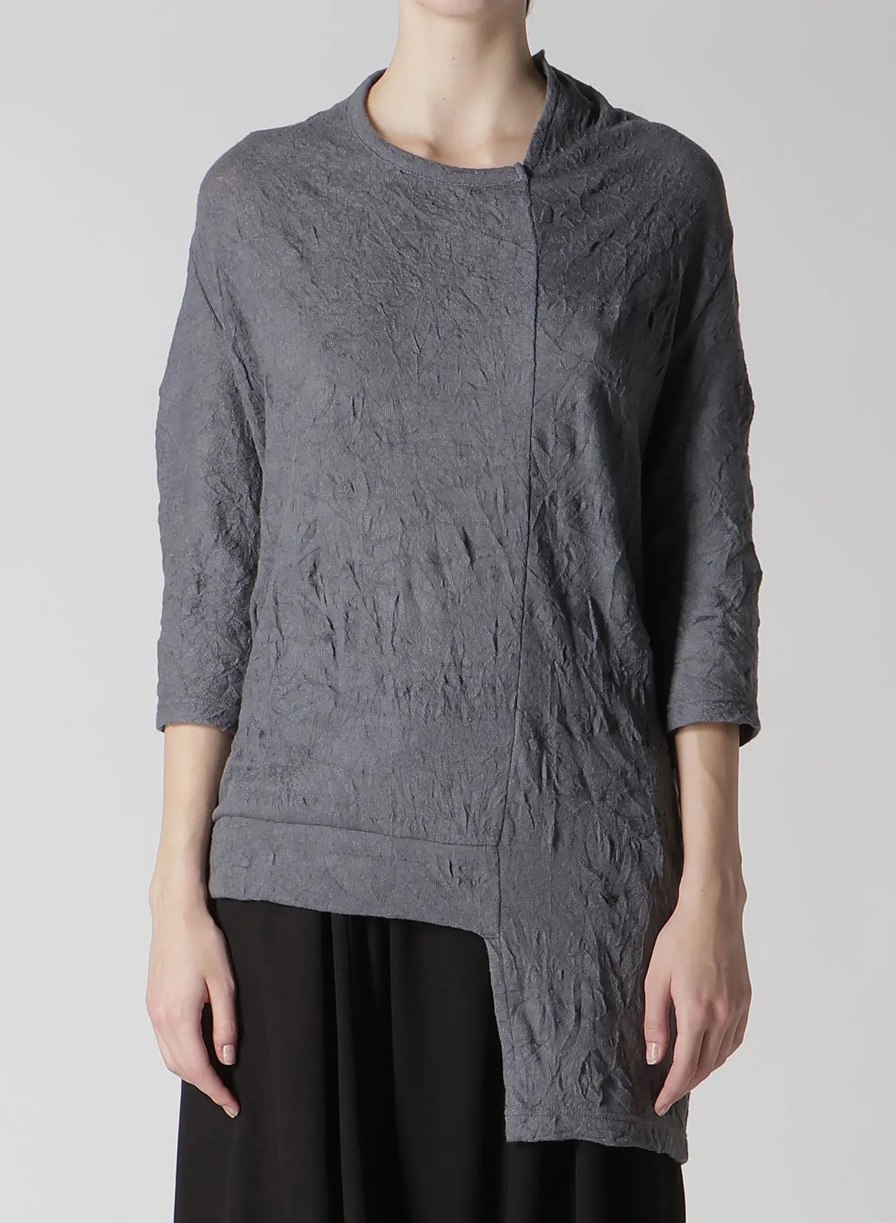 TUCK MILLING WRINKLE BACK DRAPE T sold by Yohji Yamamoto product image thumbnail 4