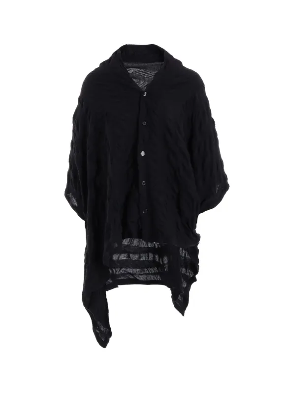 SQUARE CUT JQ ASYMMETRIC CARDIGAN made by Yohji Yamamoto