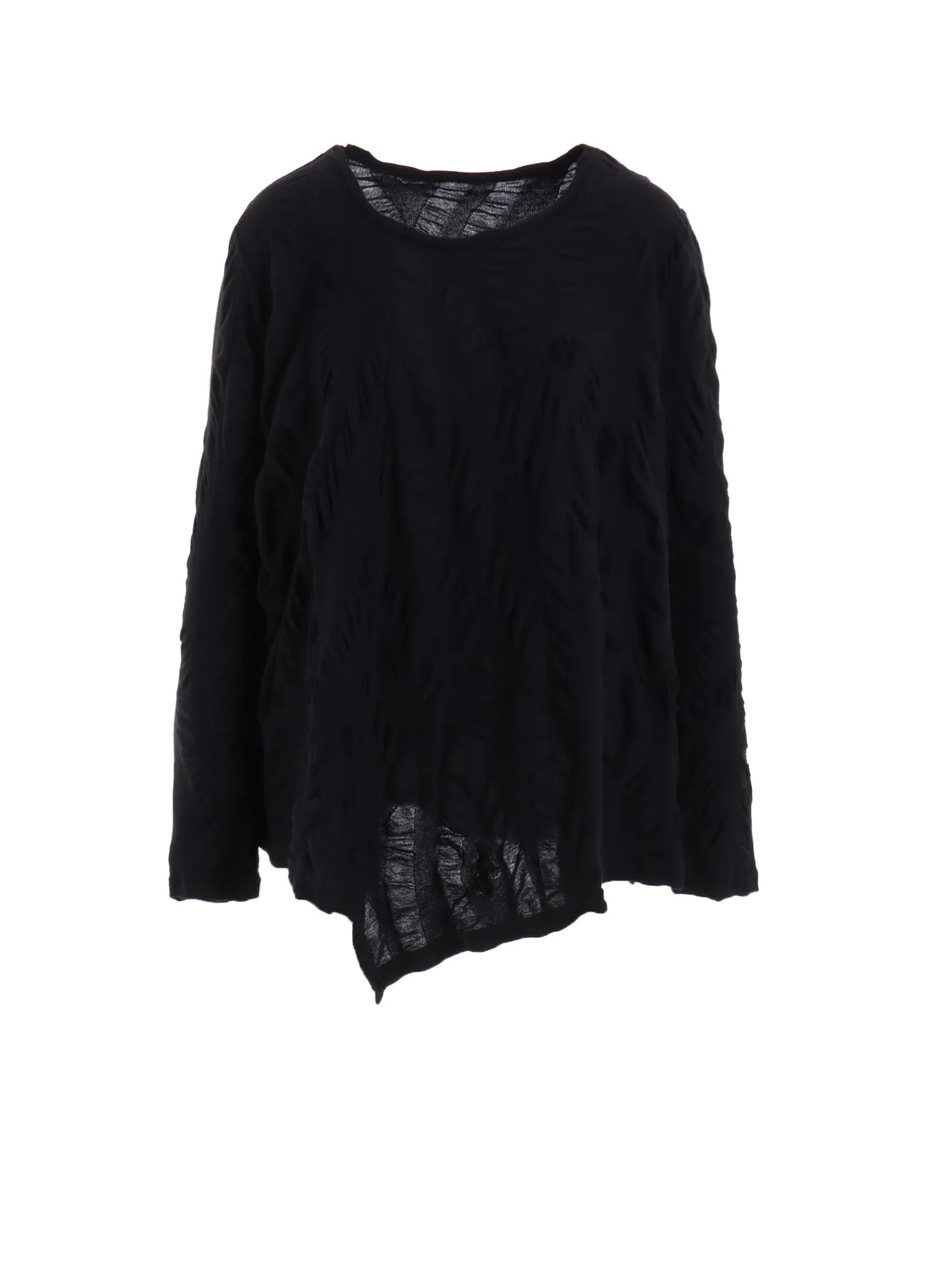 SQUARE CUT JQ ROUND NECK FLARE LONG SLEEVE sold by Yohji Yamamoto