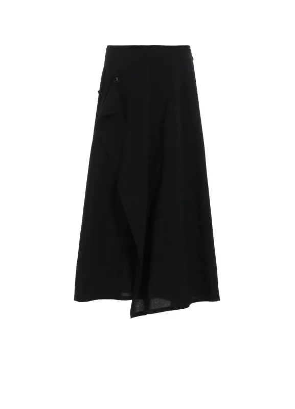 HARD-TWISTED LAWN FRONT TRIANGLE STITCH BLOUSE sold by Yohji Yamamoto