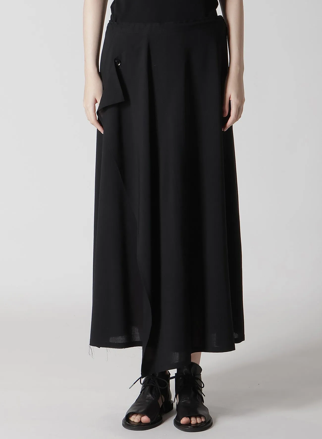 HARD-TWISTED LAWN FRONT TRIANGLE STITCH BLOUSE sold by Yohji Yamamoto product image thumbnail 4