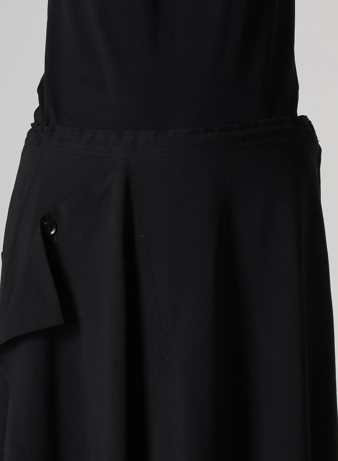 HARD-TWISTED LAWN FRONT TRIANGLE STITCH BLOUSE sold by Yohji Yamamoto product image thumbnail 5