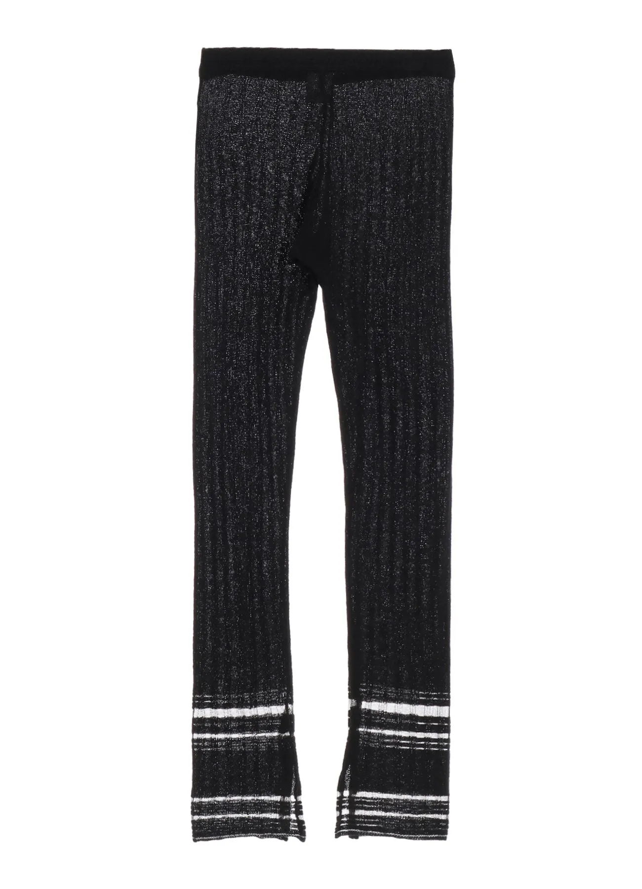 DROP NEEDLE RIB STRIPE LEGGINGS sold by Yohji Yamamoto product image thumbnail 3