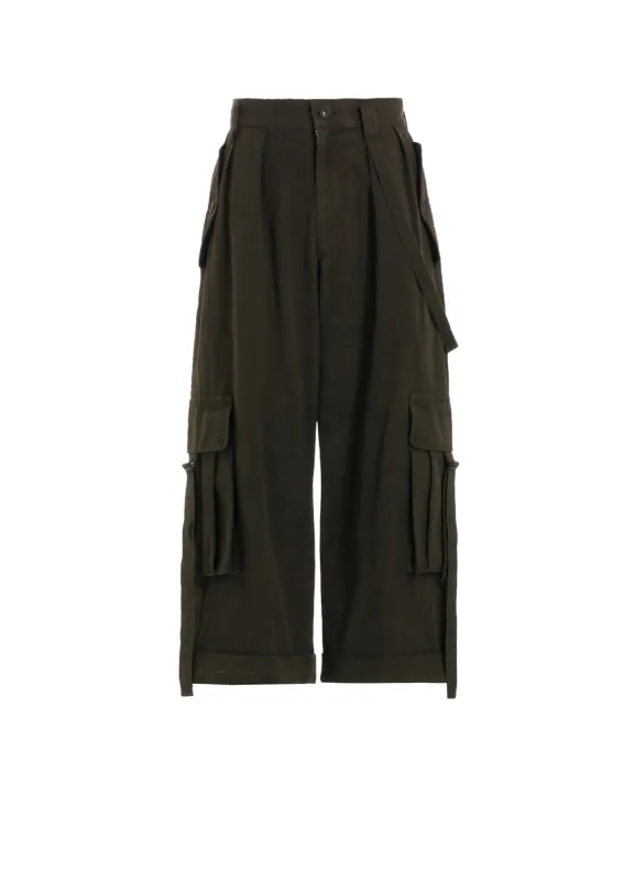 COTTON SLAB GARMENT DYEING MACKIN CARGO PANTS sold by Yohji Yamamoto