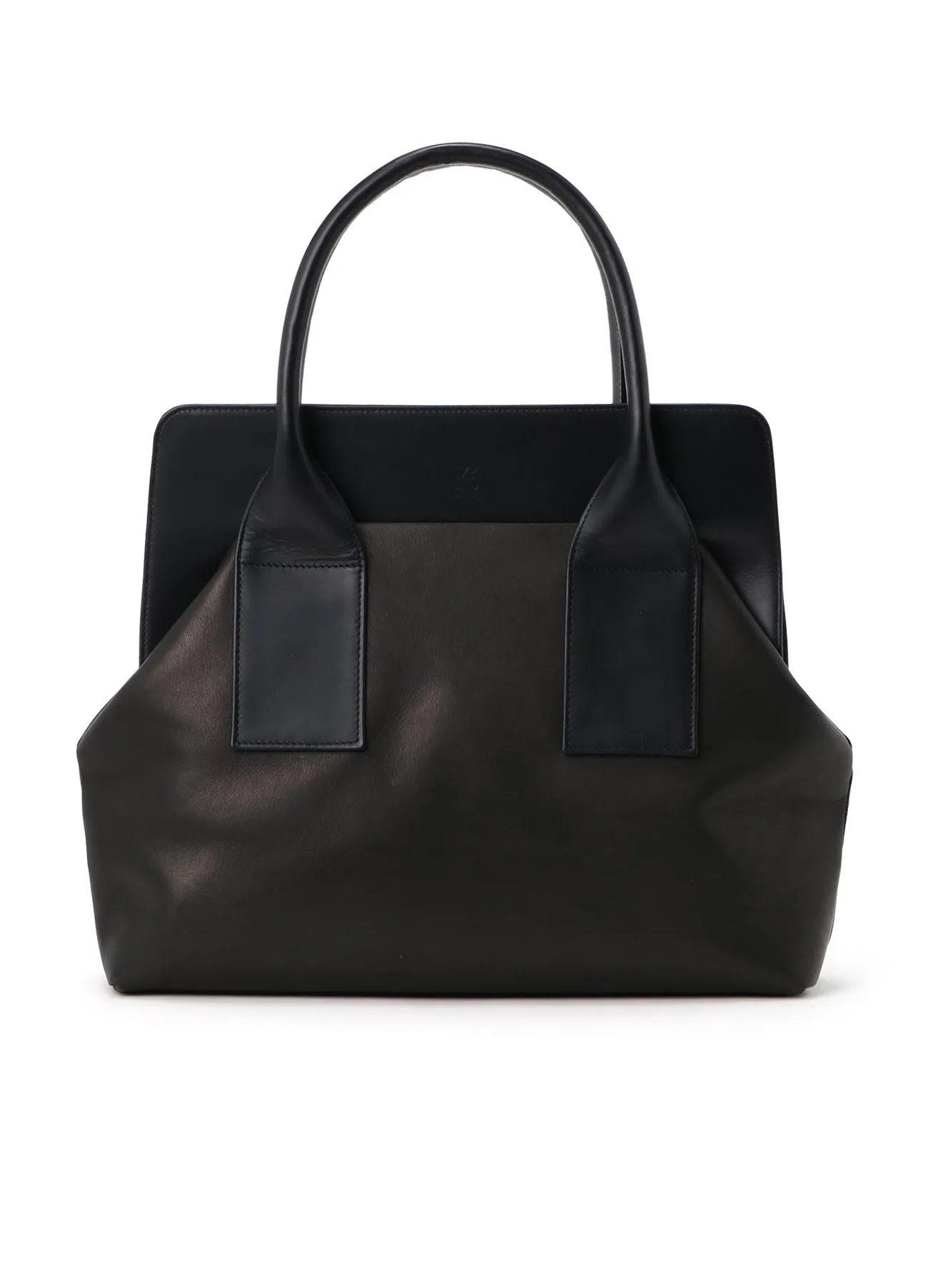 SMOOTH LEATHER COMBINATION CLASP BAG (L) sold by Yohji Yamamoto