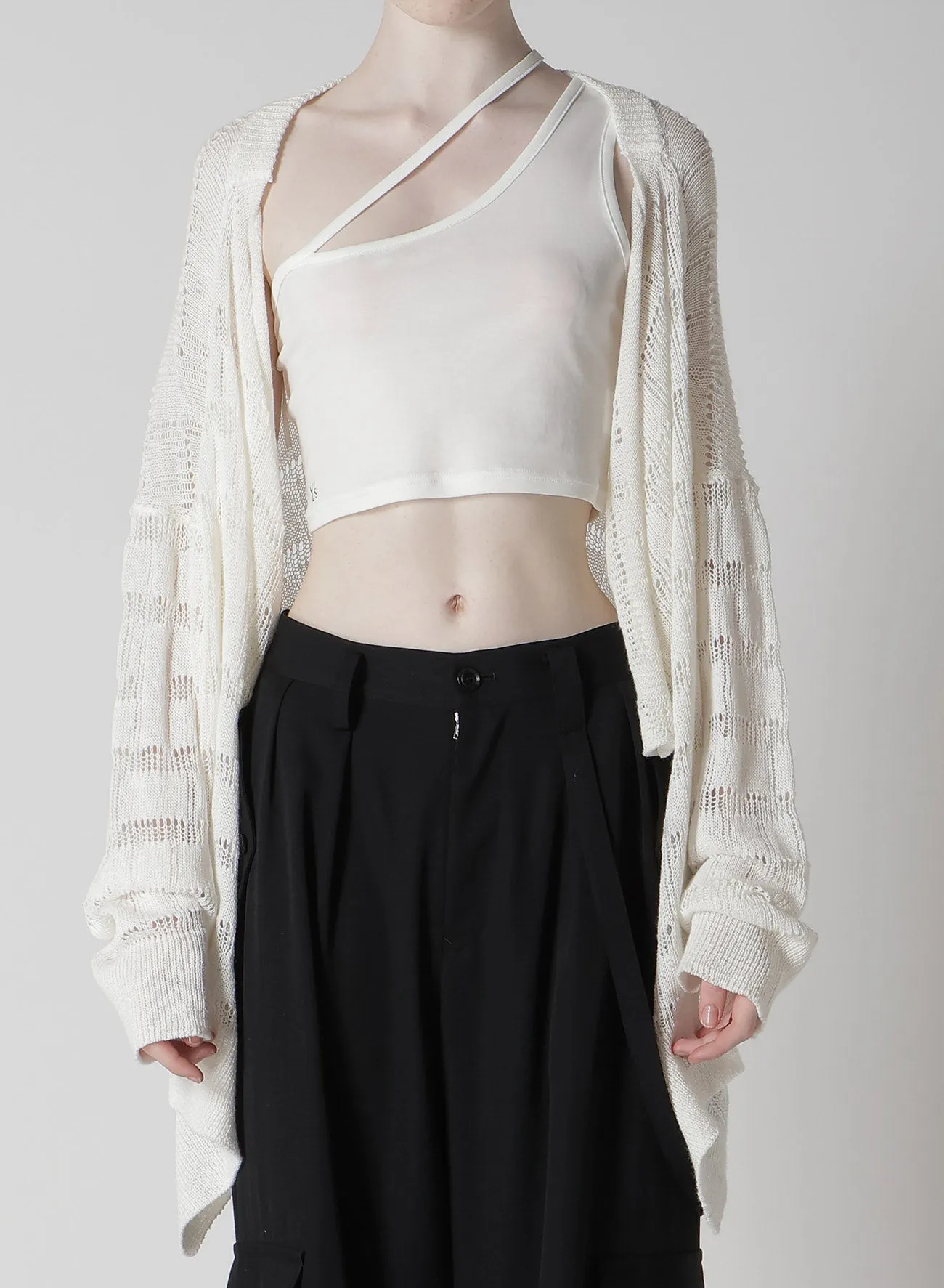 7G2P OPENWORK DRAPE SHORT CARDIGAN sold by Yohji Yamamoto product image thumbnail 4