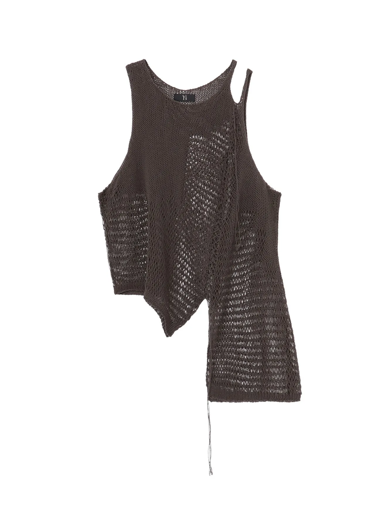 DAMAGE PROCESSED ASYMMETRIC SLEEVELESS KNIT sold by Yohji Yamamoto