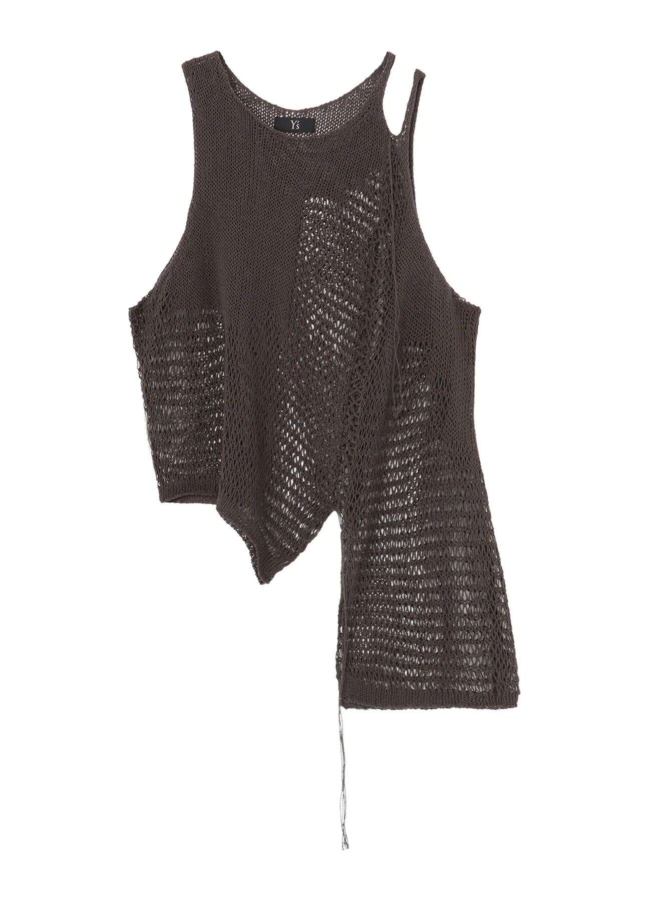 DAMAGE PROCESSED ASYMMETRIC SLEEVELESS KNIT sold by Yohji Yamamoto product image thumbnail 2