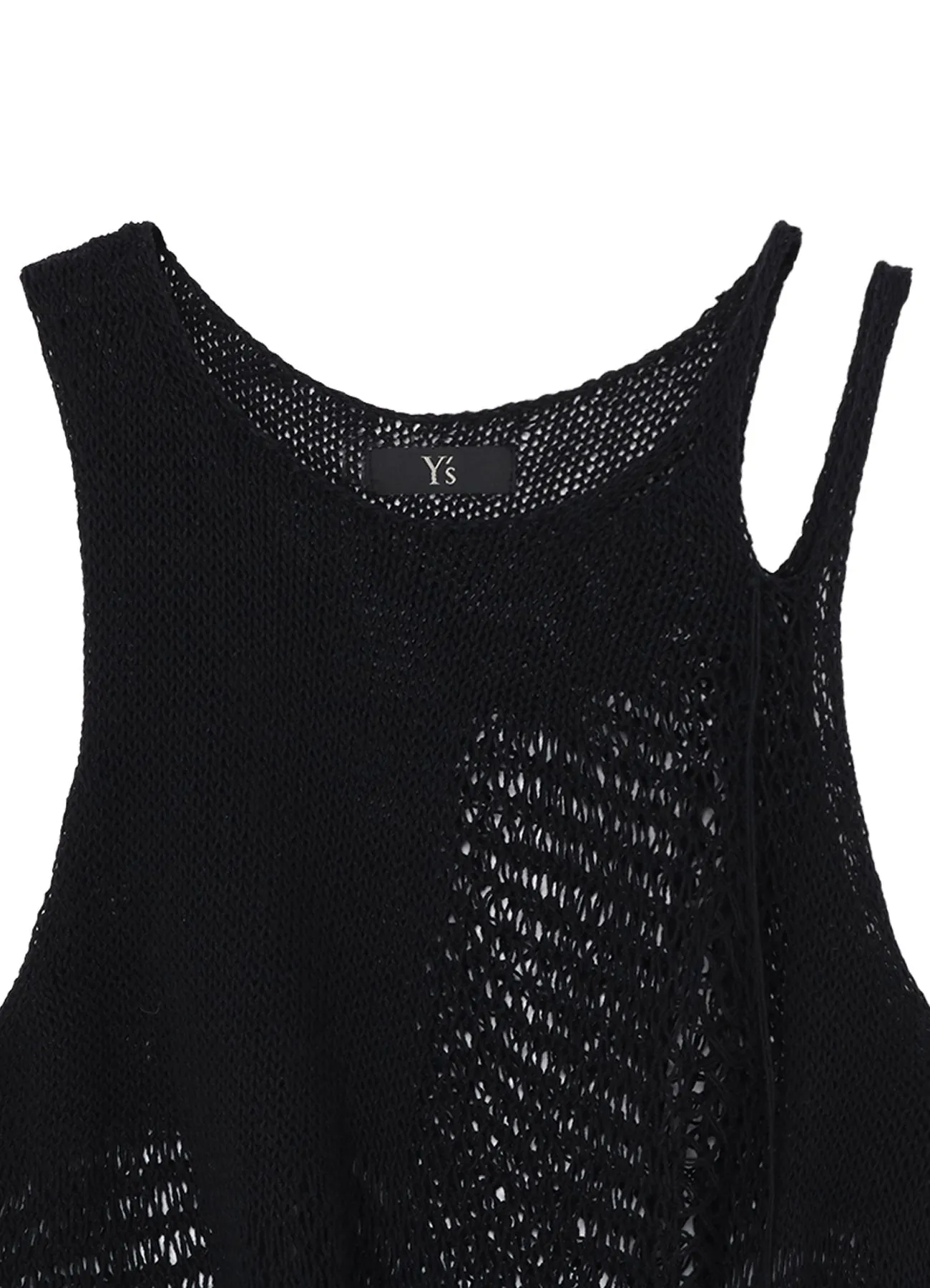 DAMAGE PROCESSED ASYMMETRIC SLEEVELESS KNIT sold by Yohji Yamamoto product image thumbnail 4