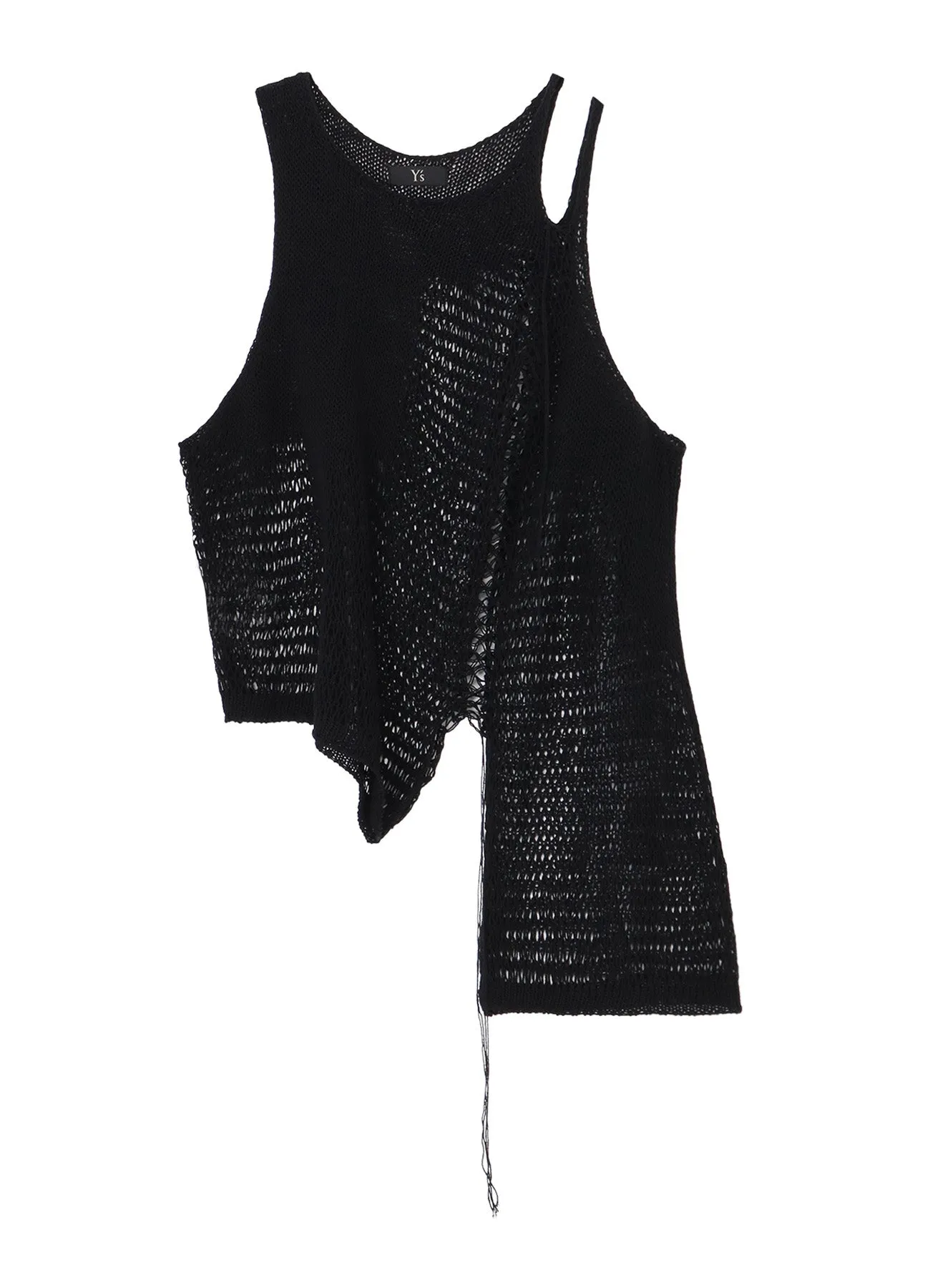 DAMAGE PROCESSED ASYMMETRIC SLEEVELESS KNIT sold by Yohji Yamamoto product image thumbnail 2