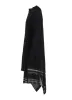 DROP NEEDLE RIB STRIPE ASYMMETRIC LONG CARDIGAN sold by Yohji Yamamoto