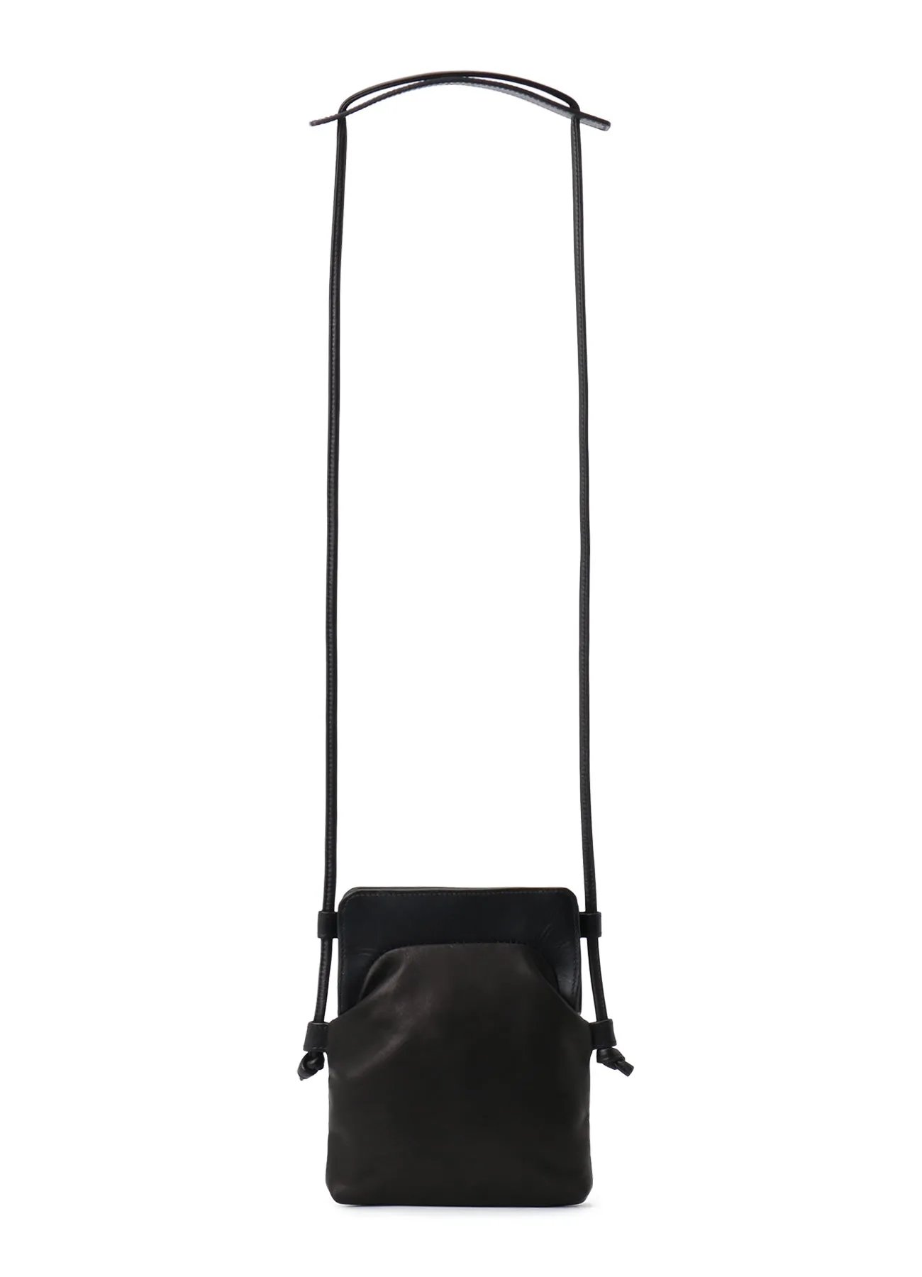 SMOOTH LEATHER COMBINATION CLASP BAG (S) sold by Yohji Yamamoto product image thumbnail 4