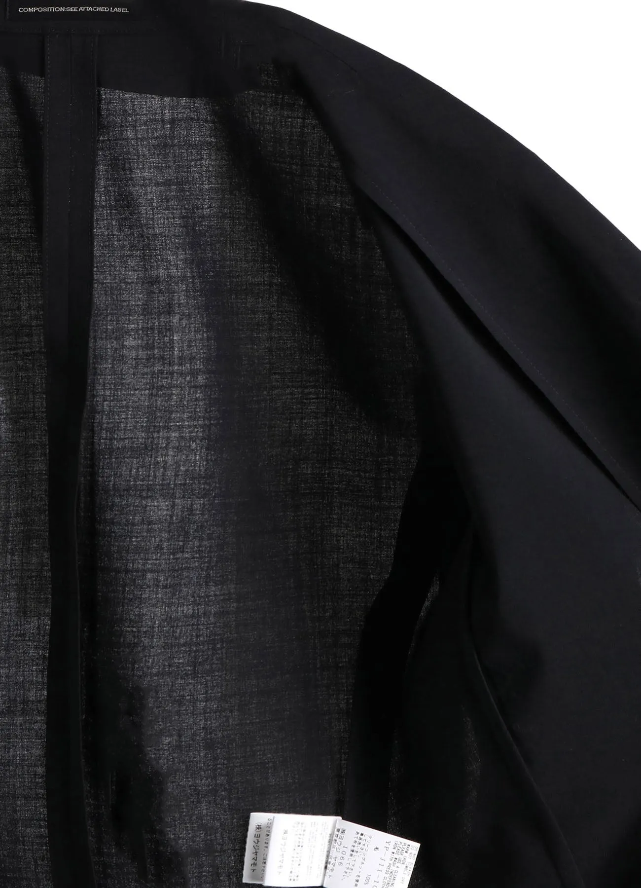 HARD-TWISTED LAWN LEFT SIDE DROPPED JACKET sold by Yohji Yamamoto product image thumbnail 4