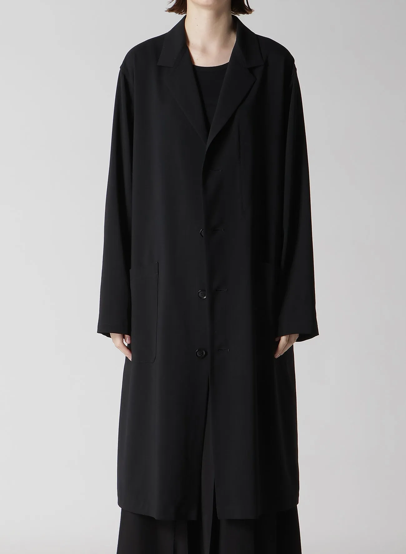 HARD-TWISTED LAWN 4 BUTTON WORK JACKET sold by Yohji Yamamoto product image thumbnail 5