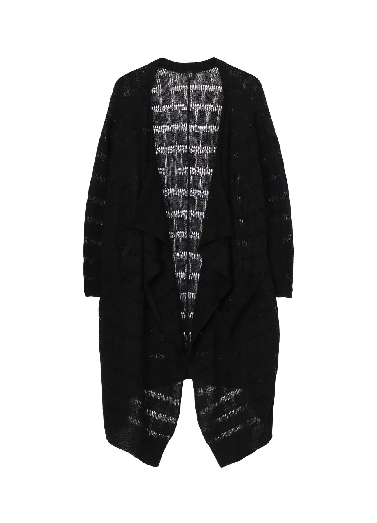 7G2P OPENWORK DRAPE LONG CARDIGAN sold by Yohji Yamamoto