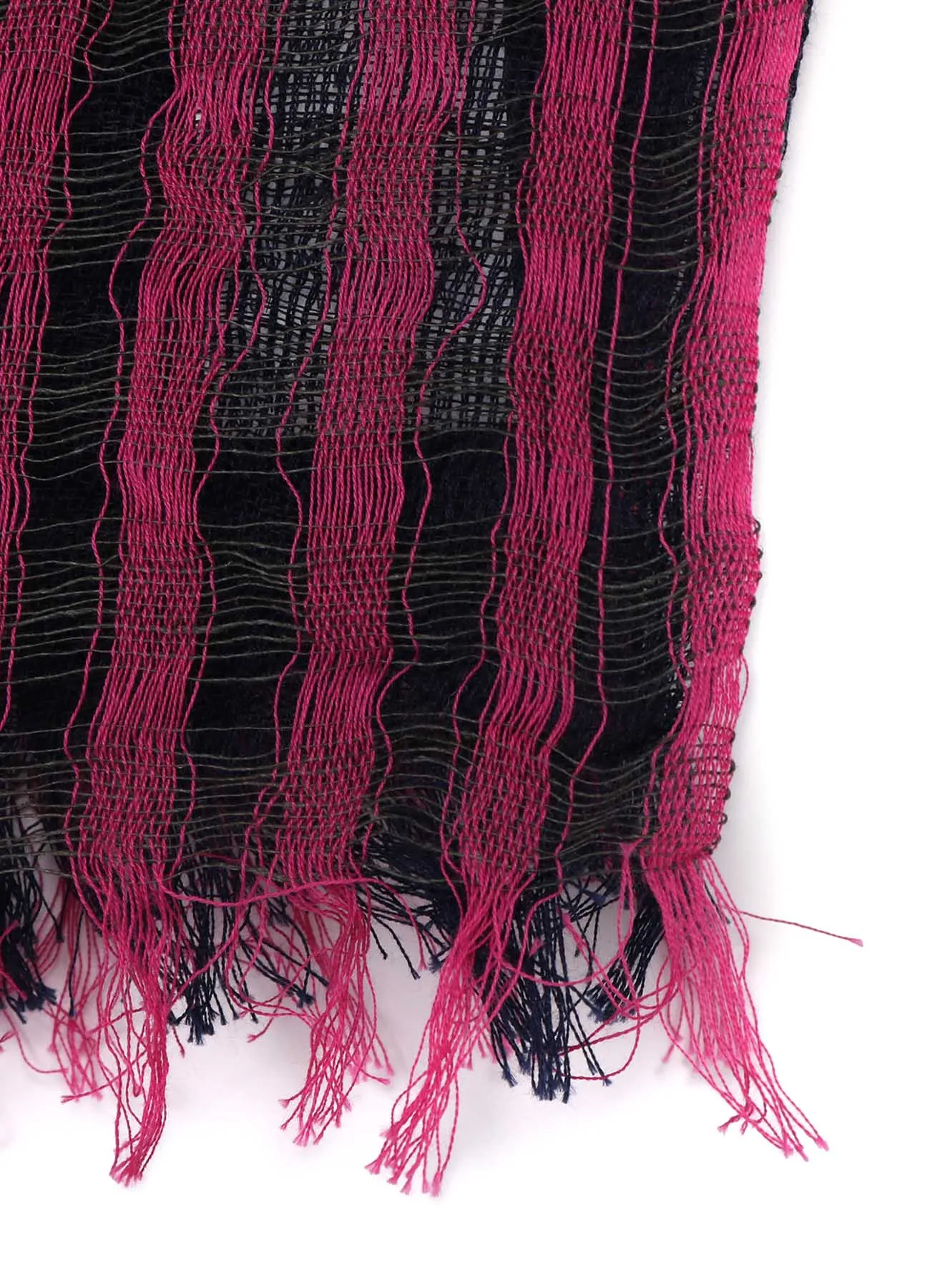 MESH COMBINATION DOUBLE LAYERED SCARF sold by Yohji Yamamoto product image thumbnail 5