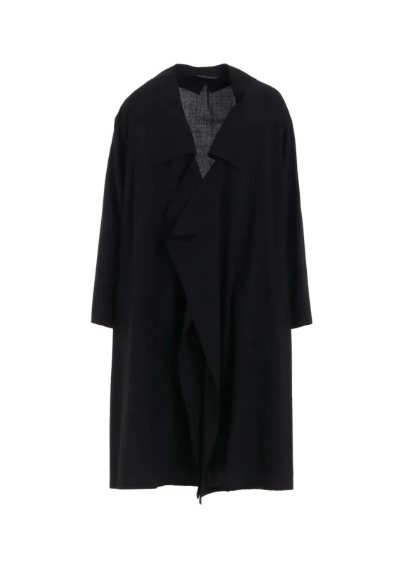 HARD-TWISTED LAWN BIG COLLAR COAT sold by Yohji Yamamoto