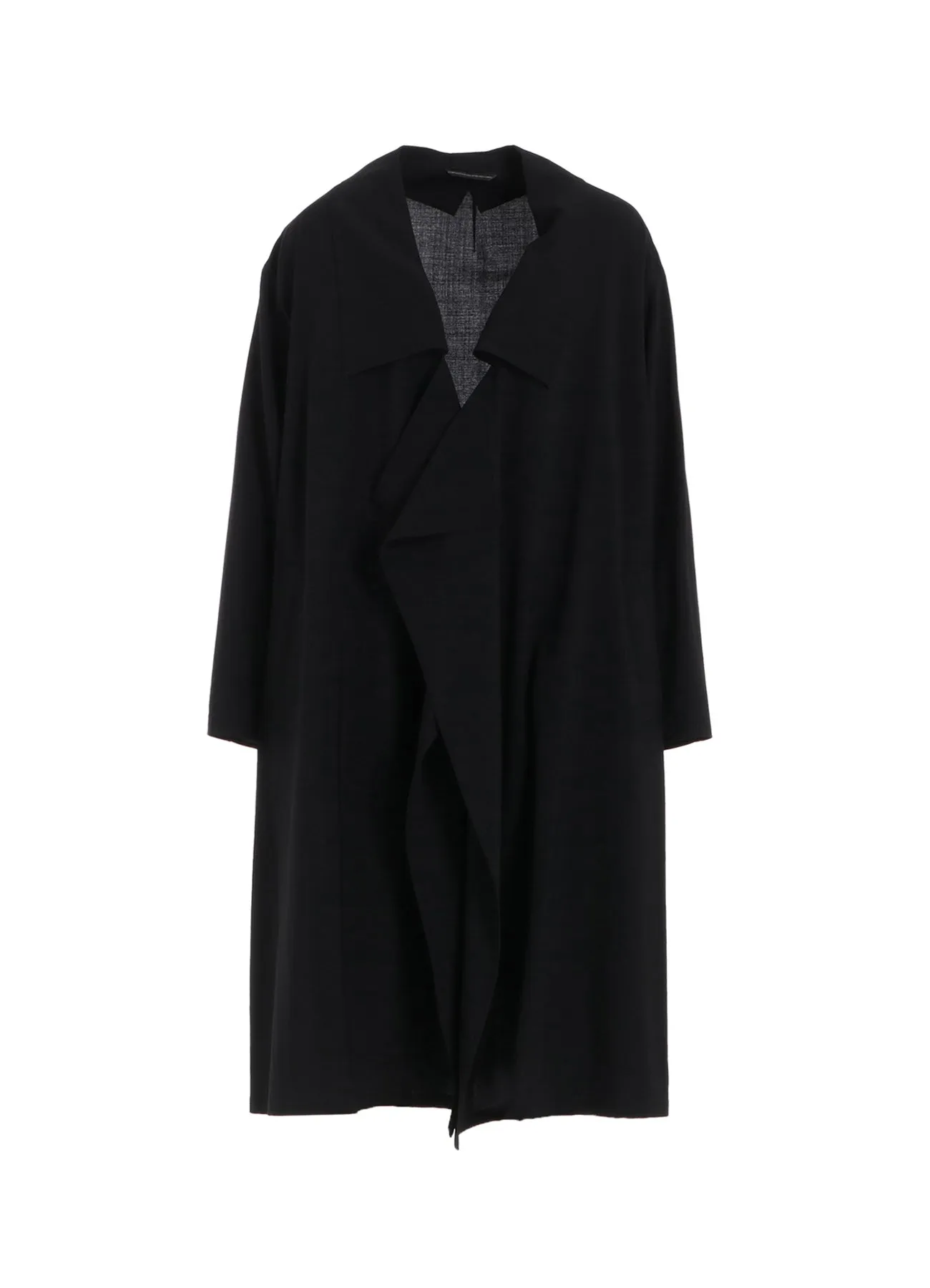 HARD-TWISTED LAWN BIG COLLAR COAT sold by Yohji Yamamoto