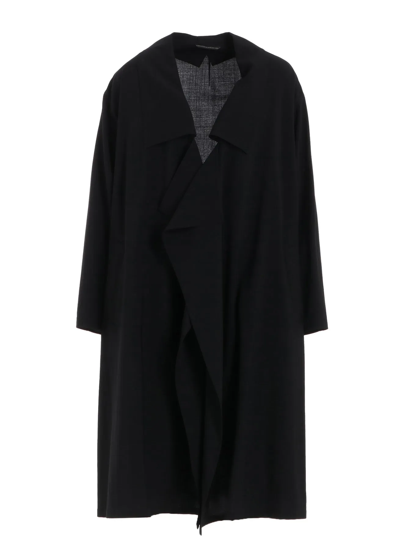 HARD-TWISTED LAWN BIG COLLAR COAT sold by Yohji Yamamoto product image thumbnail 2