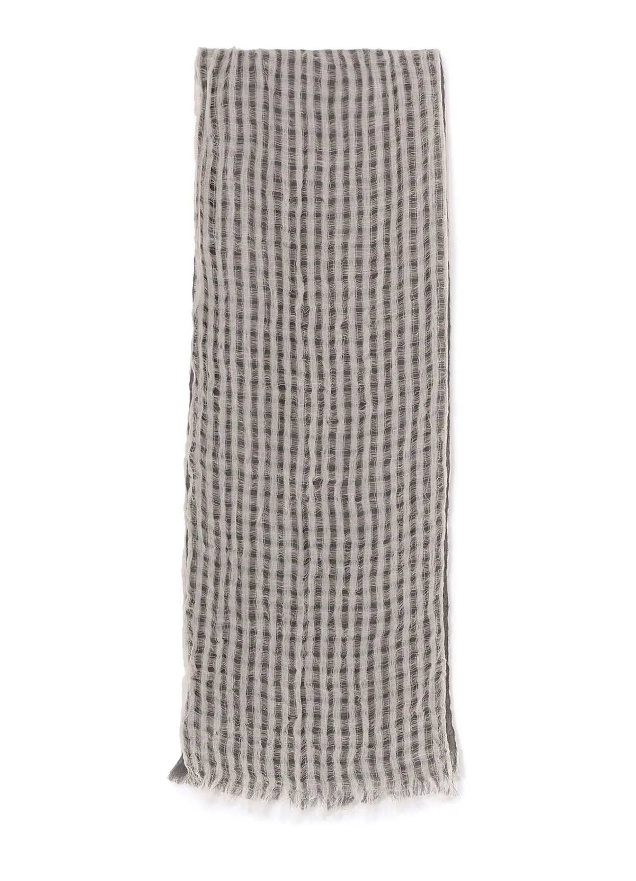 MESH COMBINATION DOUBLE LAYERED SCARF sold by Yohji Yamamoto product image thumbnail 3