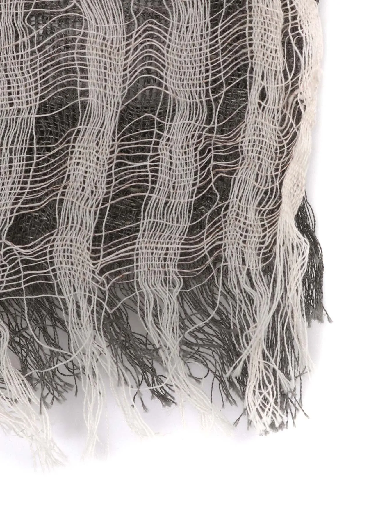 MESH COMBINATION DOUBLE LAYERED SCARF sold by Yohji Yamamoto product image thumbnail 5