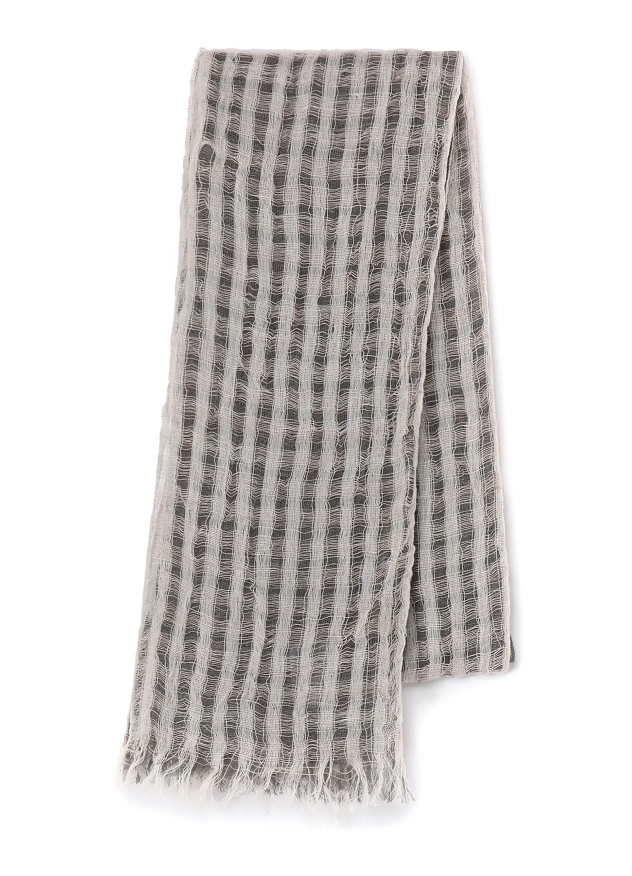 MESH COMBINATION DOUBLE LAYERED SCARF sold by Yohji Yamamoto product image thumbnail 2