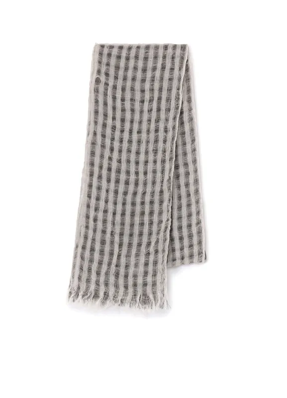 MESH COMBINATION DOUBLE LAYERED SCARF sold by Yohji Yamamoto