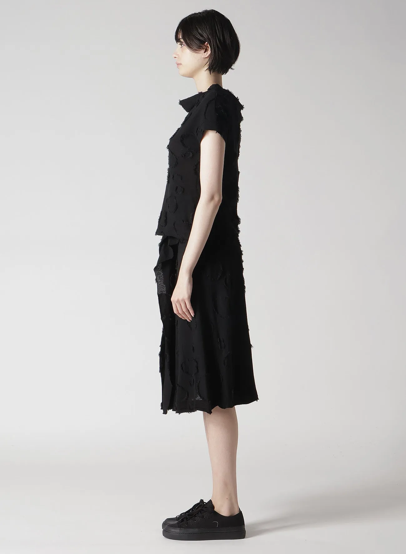 C40/-SZ + 20/-DOT JQ HIGH NECK SHORT SLV T sold by Yohji Yamamoto product image thumbnail 4