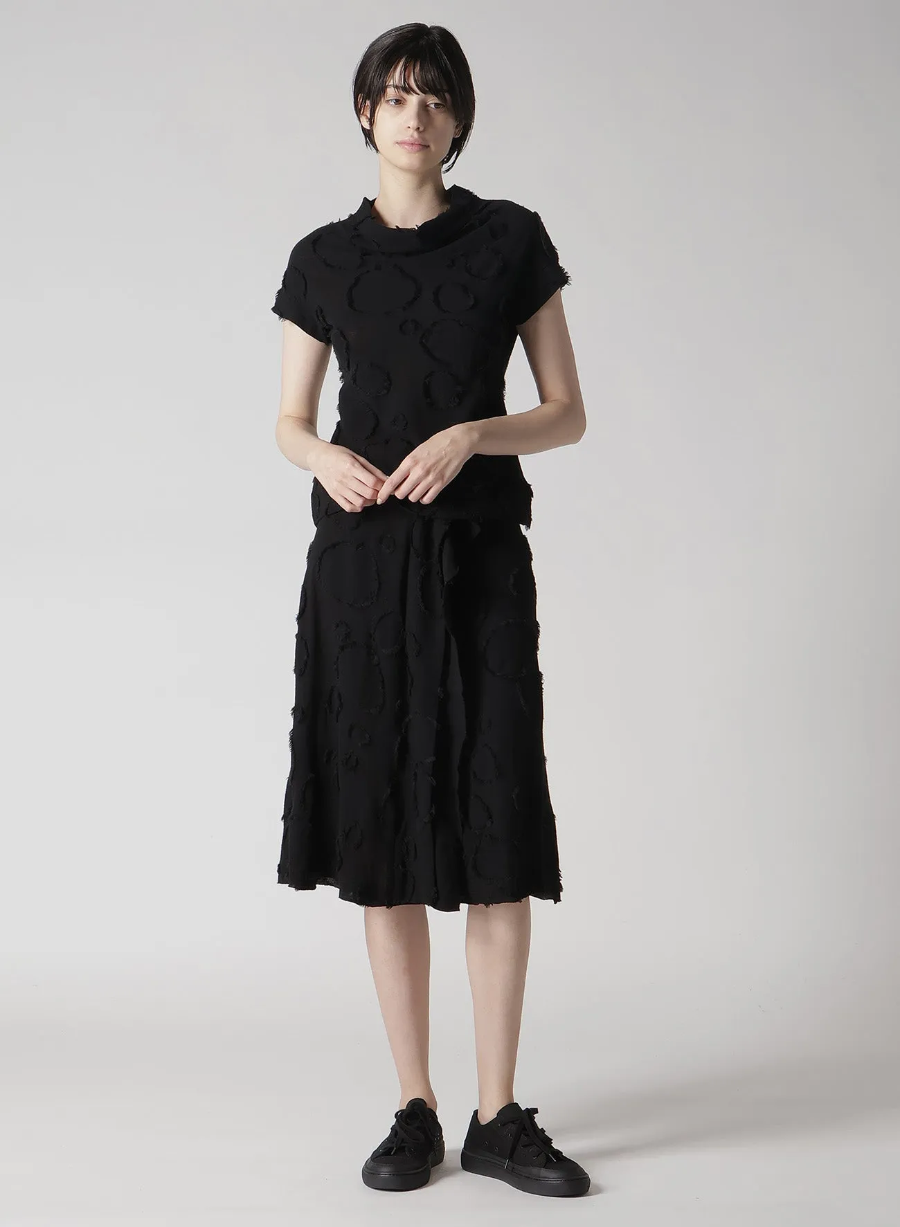 C40/-SZ + 20/-DOT JQ HIGH NECK SHORT SLV T sold by Yohji Yamamoto product image thumbnail 3