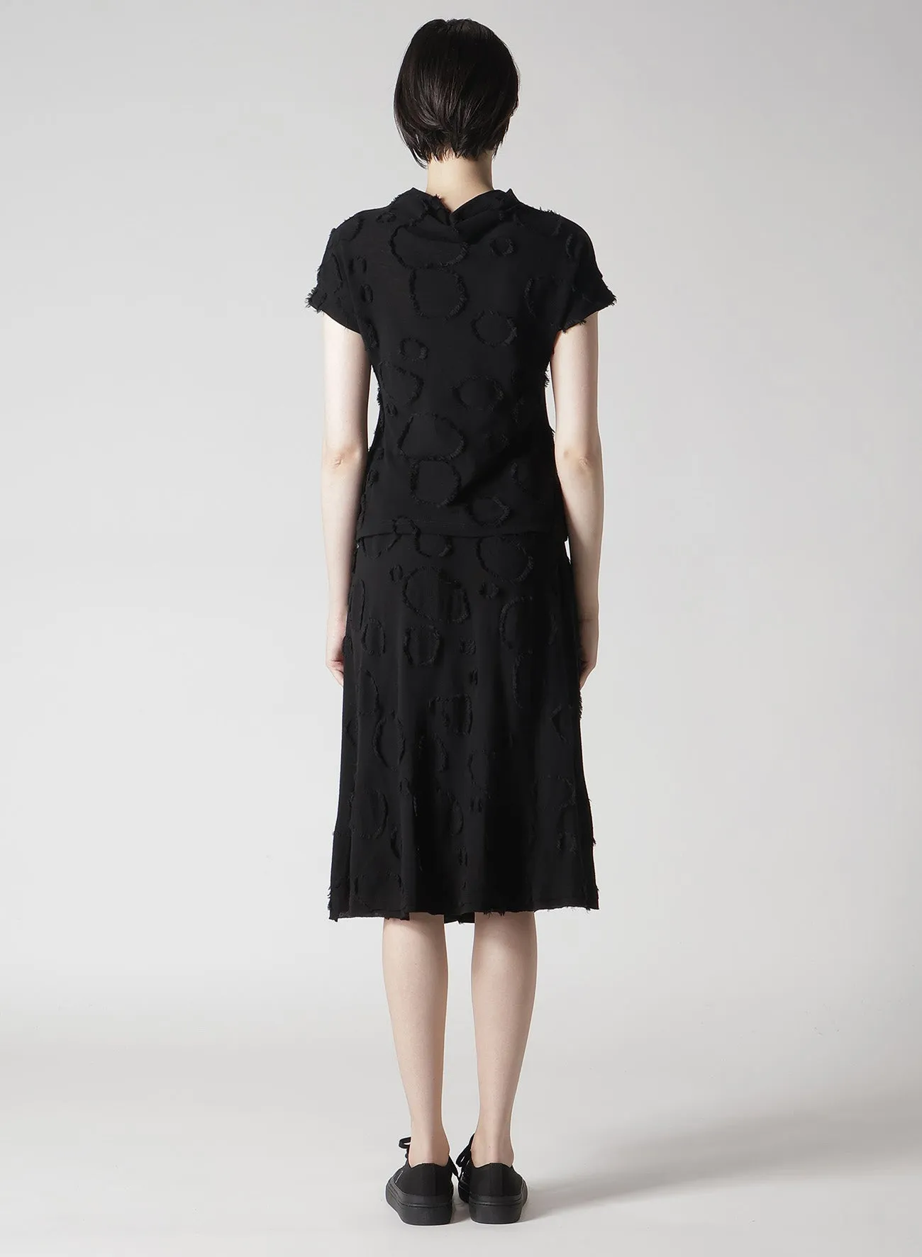 C40/-SZ + 20/-DOT JQ HIGH NECK SHORT SLV T sold by Yohji Yamamoto product image thumbnail 5