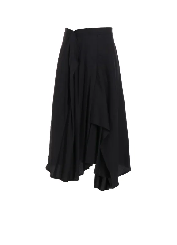 S/W TWILL R GATHERED SKIRT sold by Yohji Yamamoto