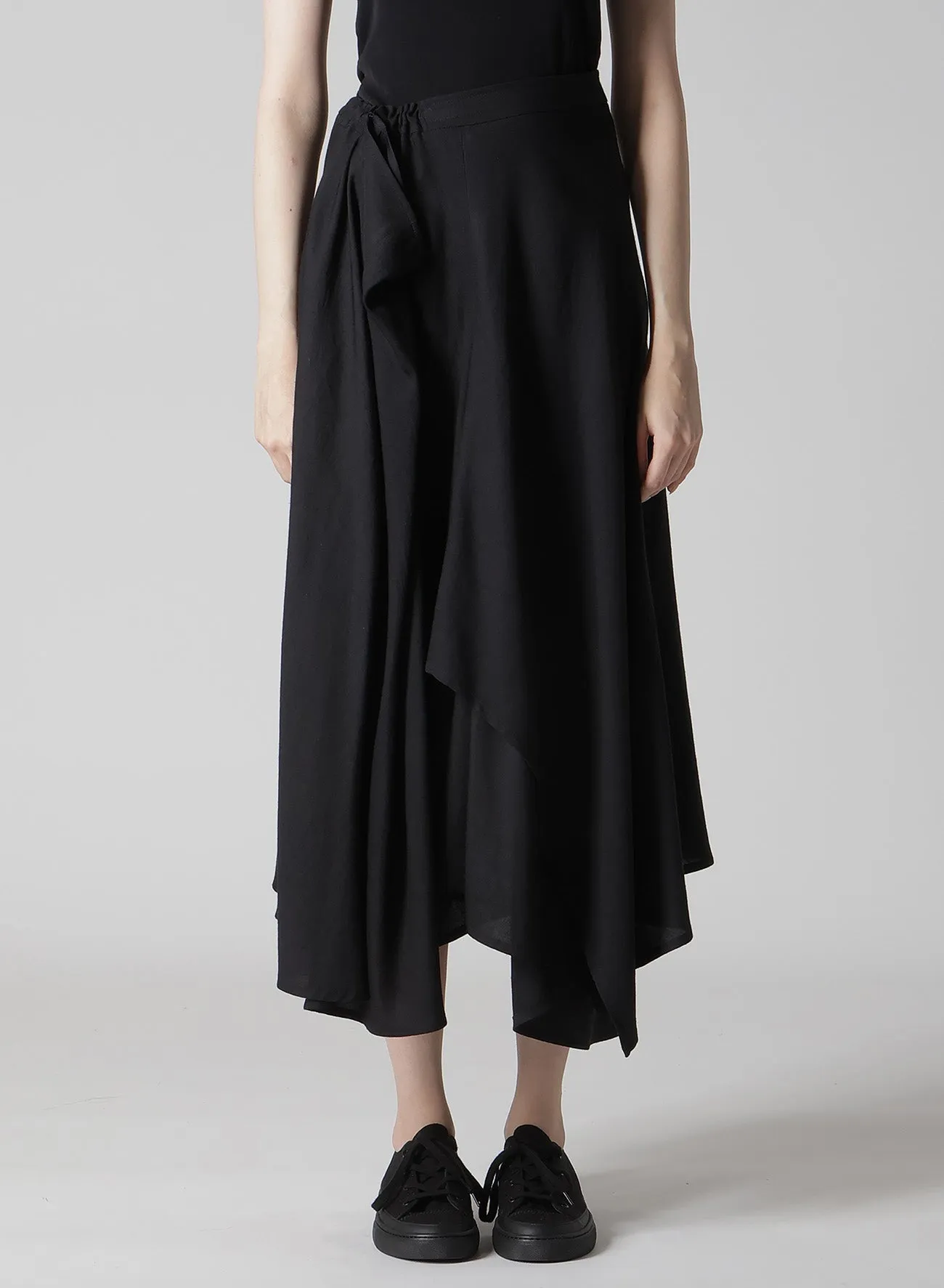 S/W TWILL R GATHERED SKIRT sold by Yohji Yamamoto product image thumbnail 2
