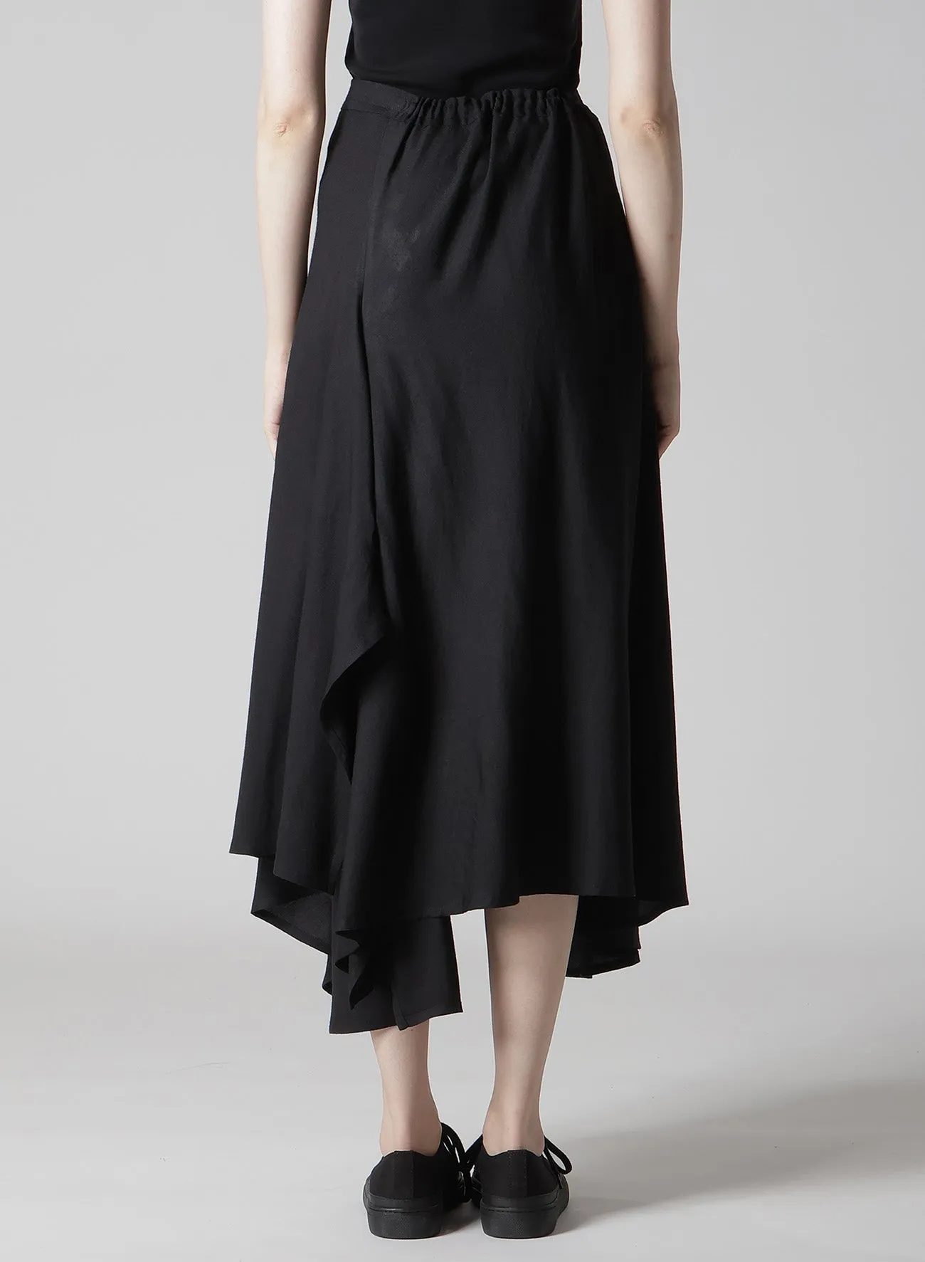 S/W TWILL R GATHERED SKIRT sold by Yohji Yamamoto product image thumbnail 5
