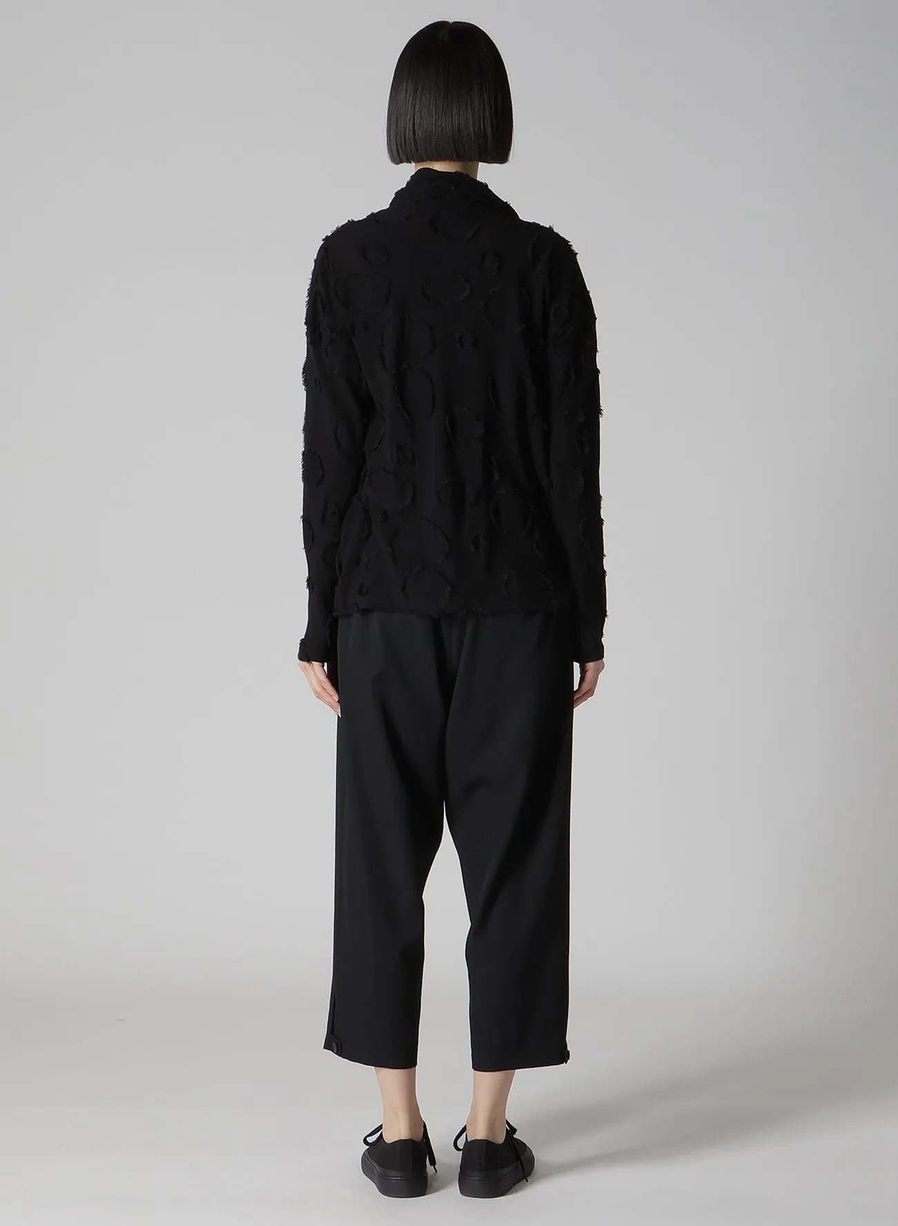 C40/-SZ + 20/-DOT JQ DRAPED JACKET sold by Yohji Yamamoto product image thumbnail 5