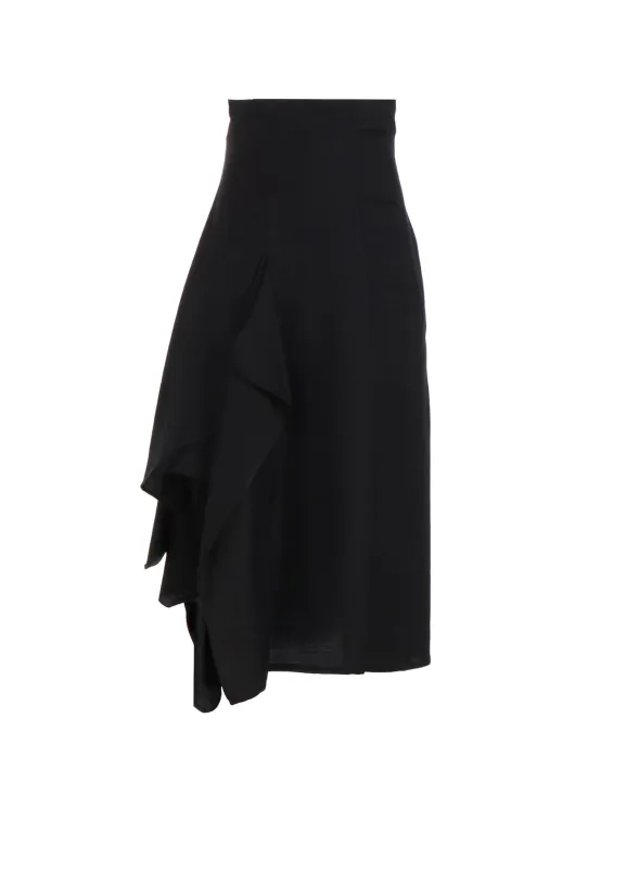 S/W TWILL R DRAPED HIGH WAIST SKT sold by Yohji Yamamoto