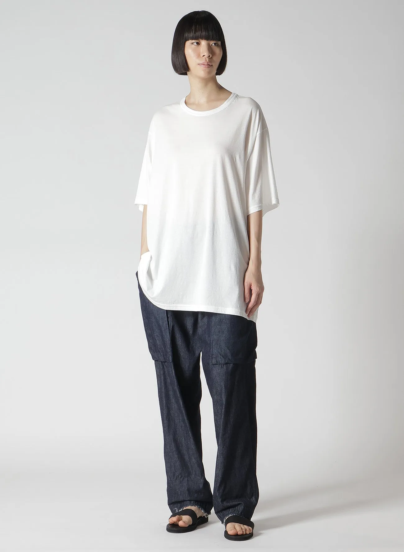6oz TWILL DENIM B POCKET DETAIL PANTS sold by Yohji Yamamoto product image thumbnail 3