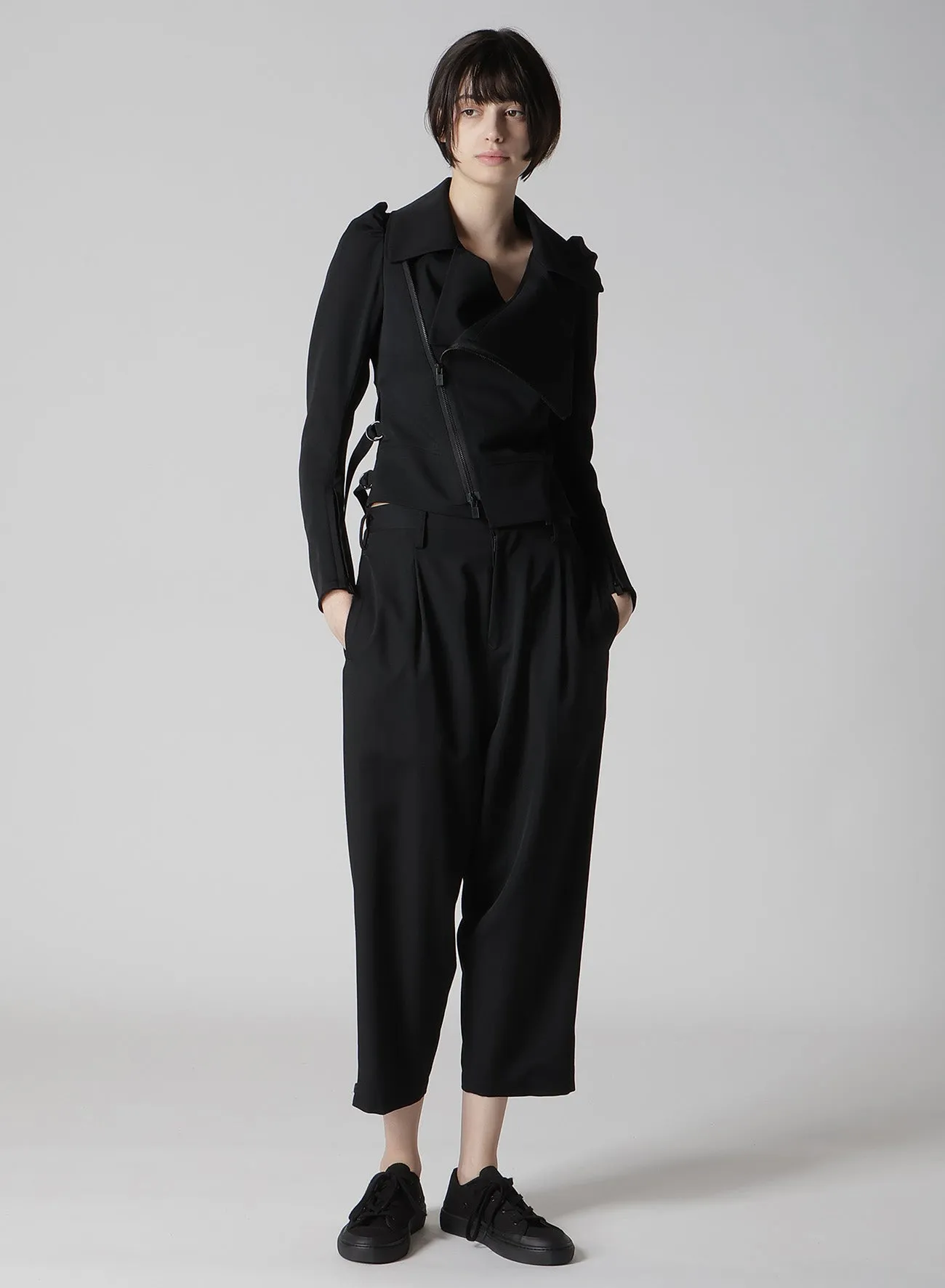 GABARDINE CROPPED PANTS sold by Yohji Yamamoto product image thumbnail 3