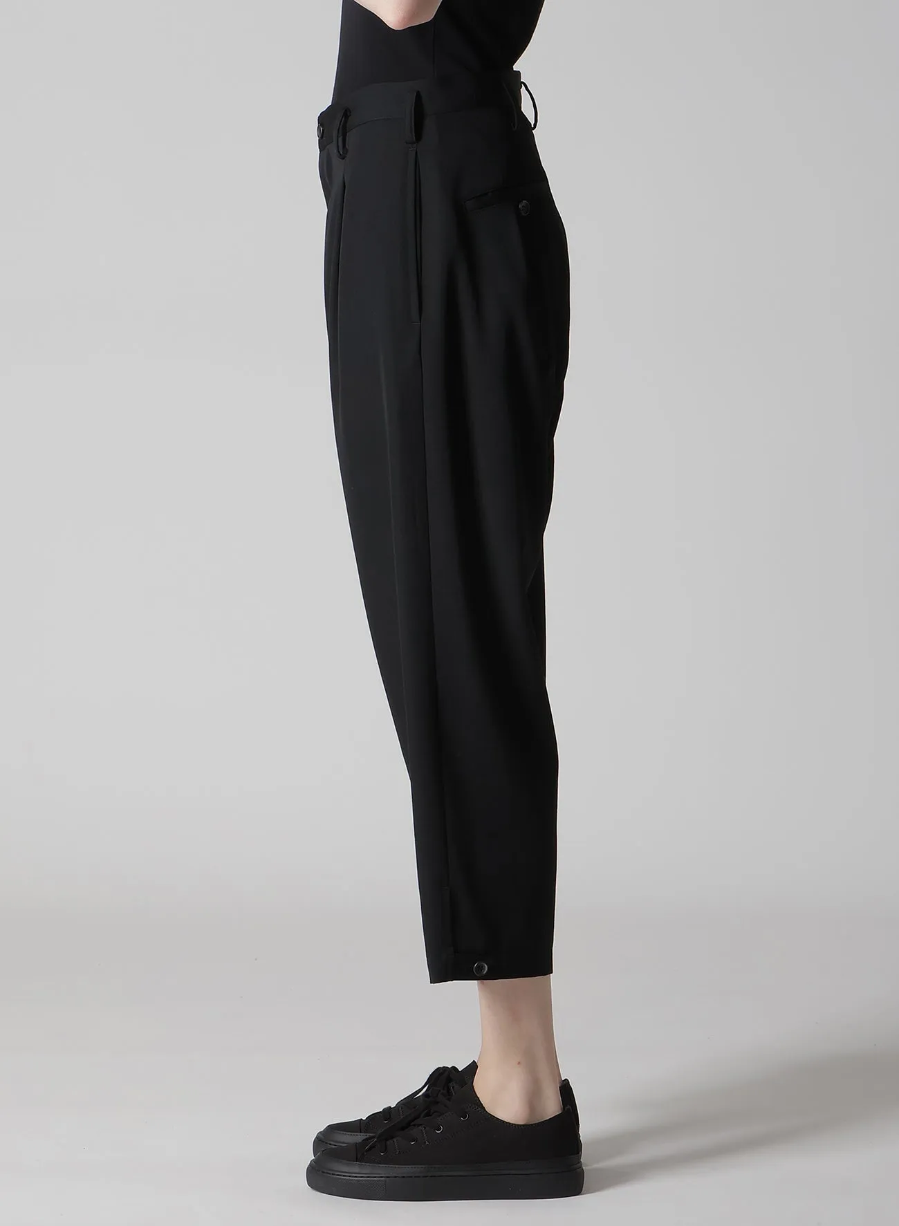 GABARDINE CROPPED PANTS sold by Yohji Yamamoto product image thumbnail 4