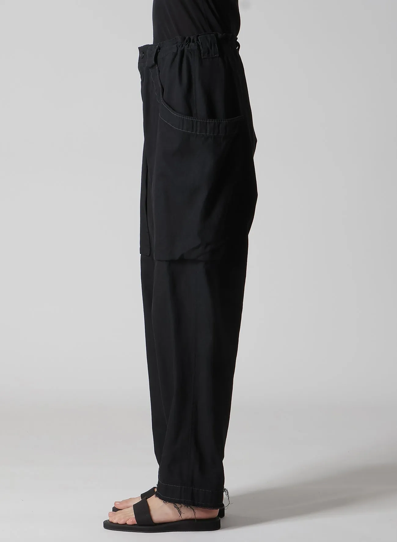 6oz TWILL DENIM B POCKET DETAIL PANTS sold by Yohji Yamamoto product image thumbnail 4
