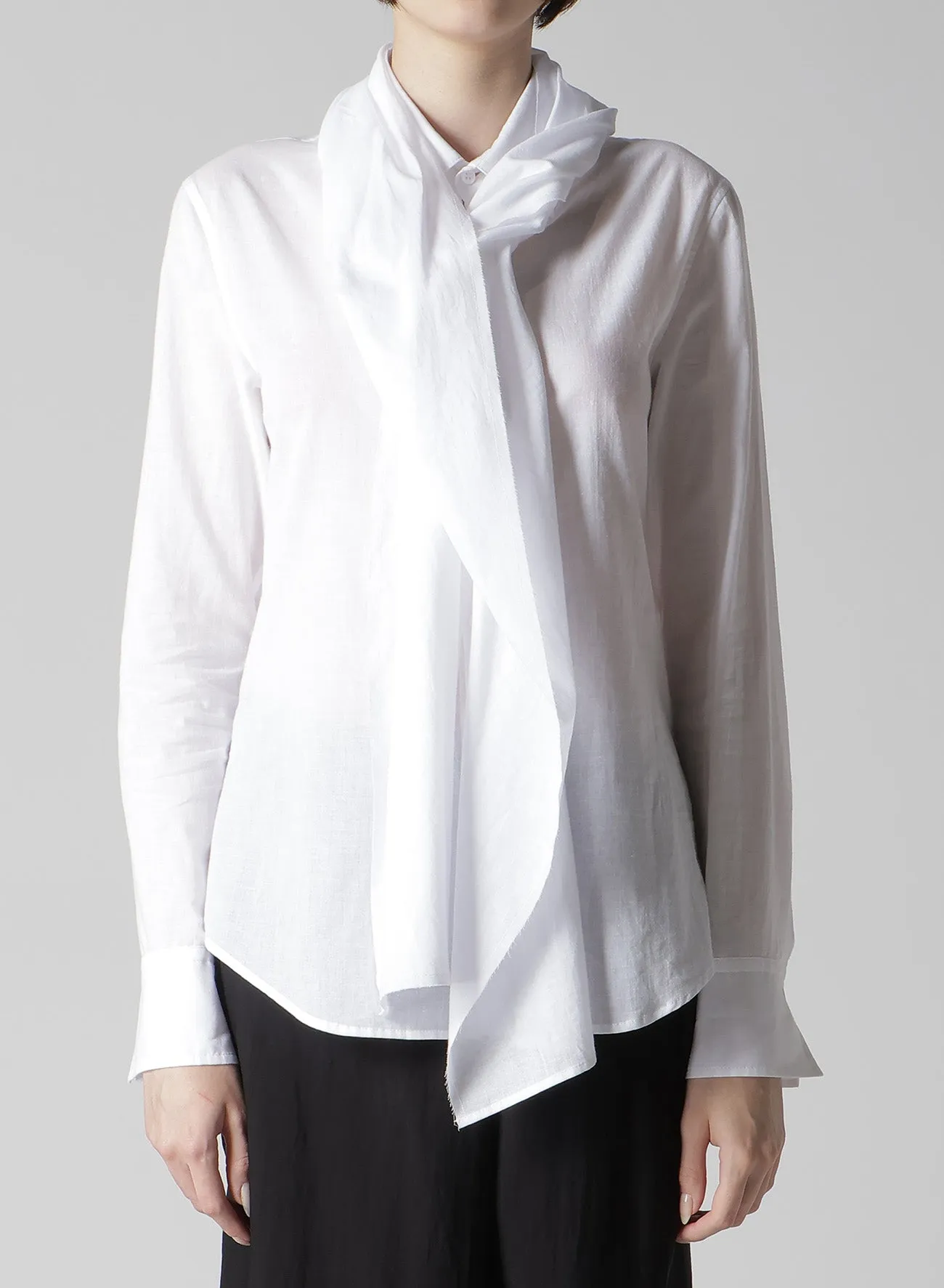 100/-KHADI STOLE DETAIL BLOUSE sold by Yohji Yamamoto product image thumbnail 2