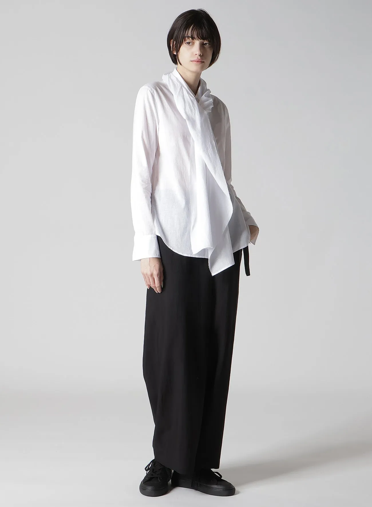 100/-KHADI STOLE DETAIL BLOUSE sold by Yohji Yamamoto product image thumbnail 3