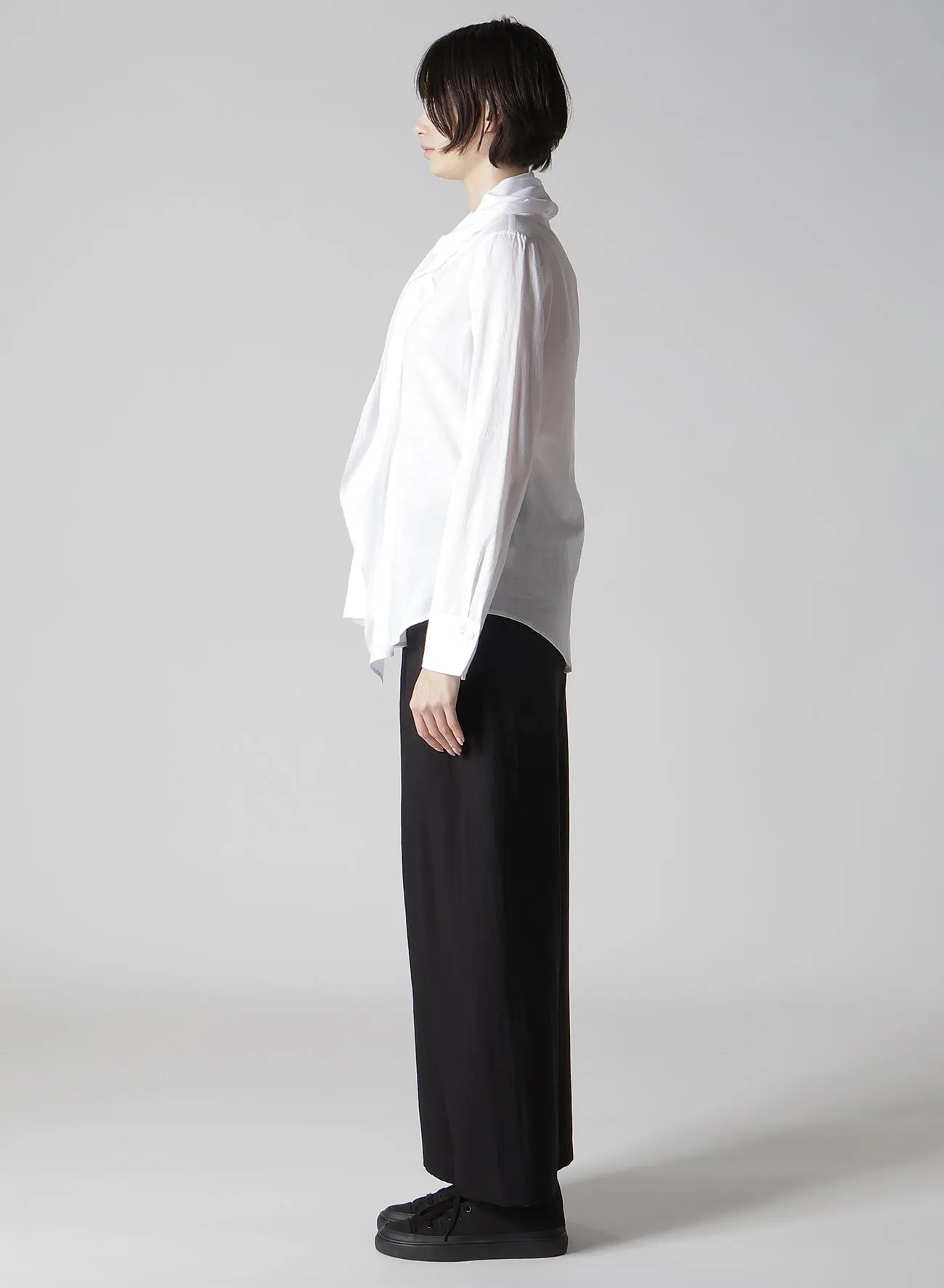 100/-KHADI STOLE DETAIL BLOUSE sold by Yohji Yamamoto product image thumbnail 4
