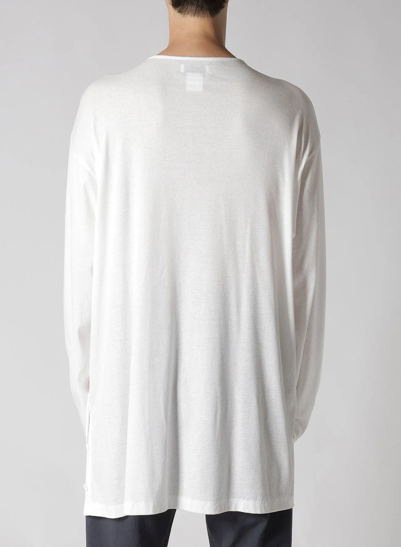 Ly/C MVS SPIRAL HENRY NECK LS T sold by Yohji Yamamoto product image thumbnail 5