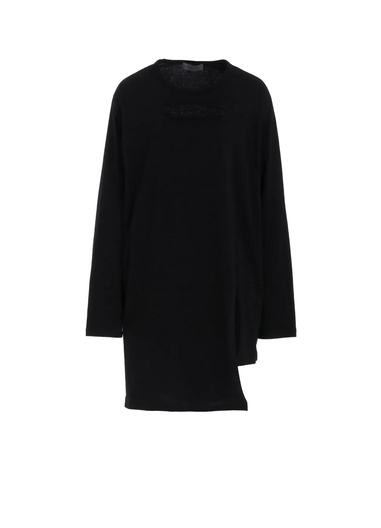 COMBED SINGLE JERSEY SLIT DETAIL L SLEEVE T A sold by Yohji Yamamoto