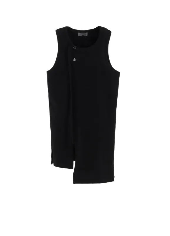 AMERICAN SINGLE JERSEY  BINDER SLEEVELESS T made by Yohji Yamamoto